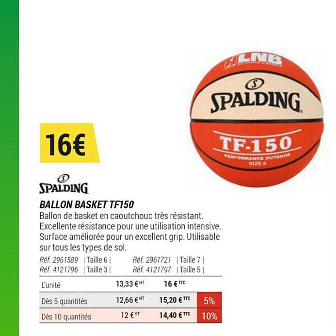 ballon basket tf150 spalding