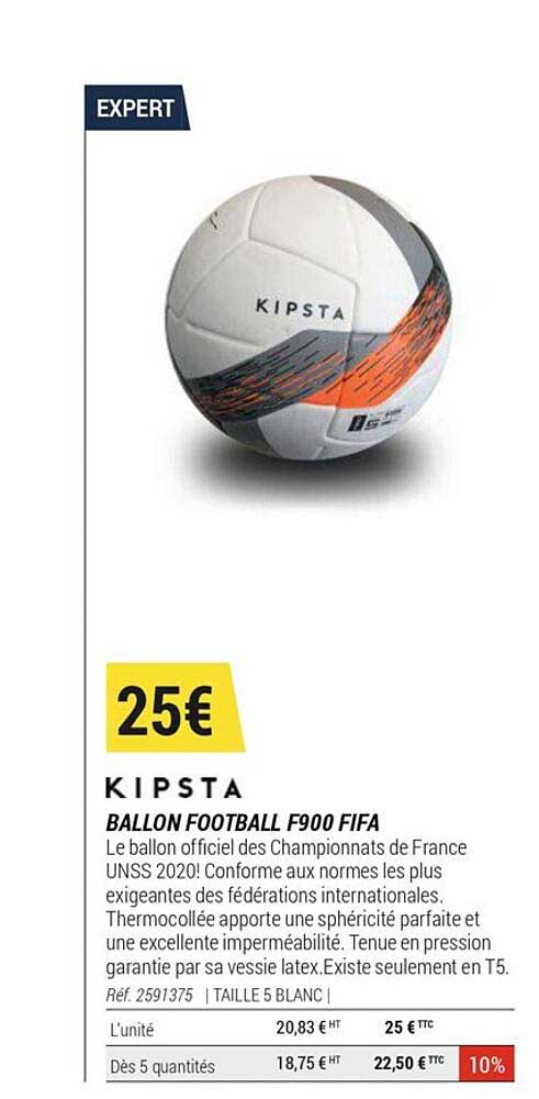 ballon football f900 fifa kipsta