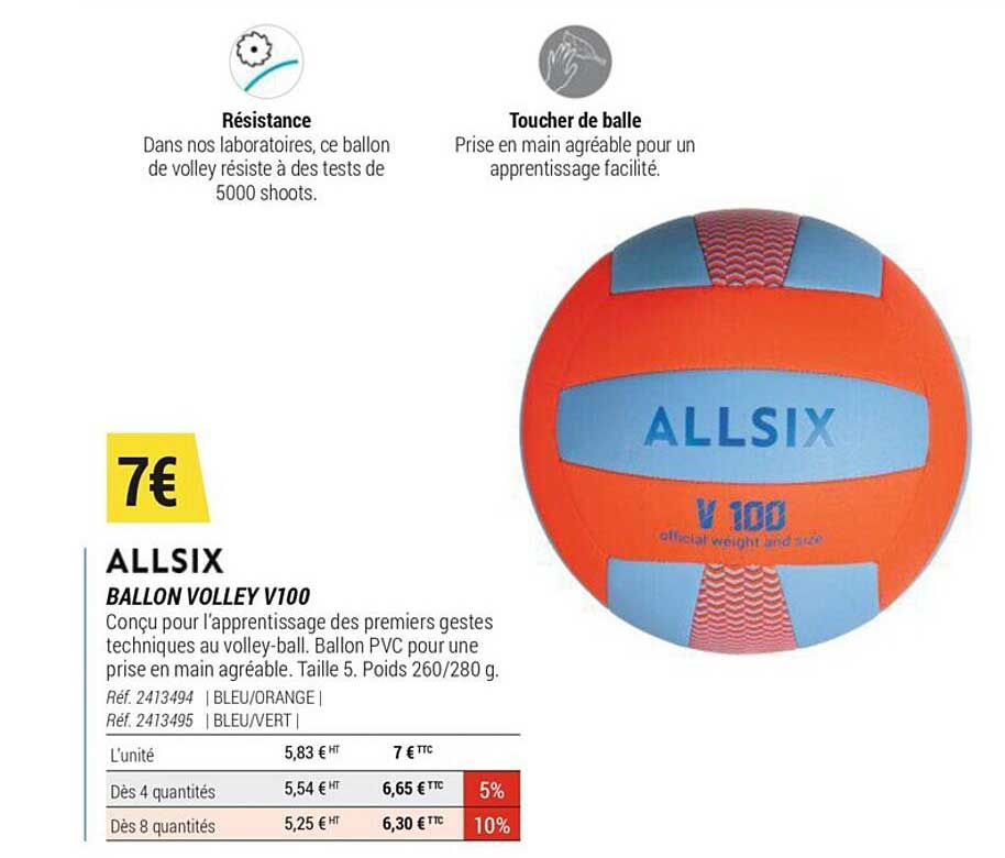 Ballon Volley V100 Allsix