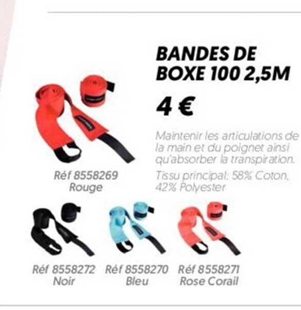 bandes de boxe 100 2,5 m
