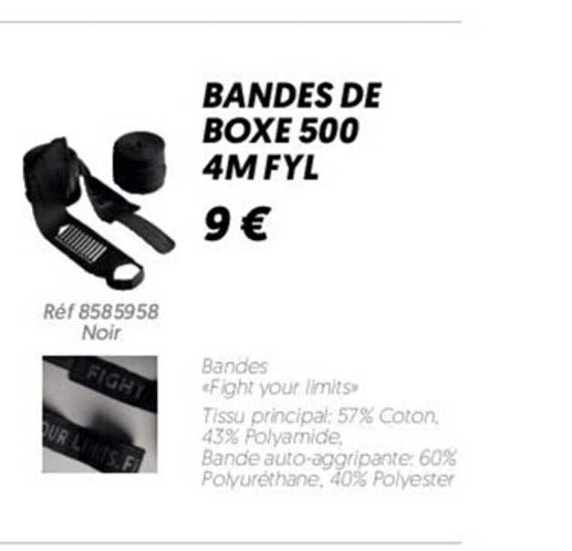 bandes de boxe 500 4 m fyl