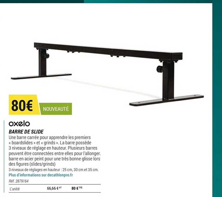 barre de slide oxelo