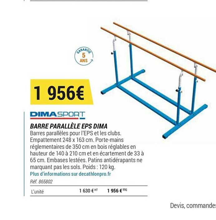 barre parallèle eps dima