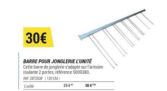 barre pour jonglerie l'unité