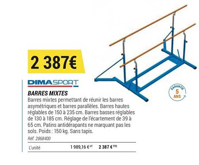 barres mixtes dimasport