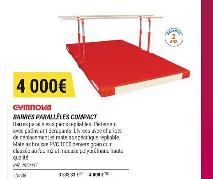 barres parallèles compact gymnova
