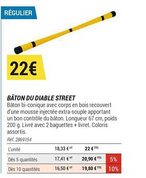 bâton du diable street