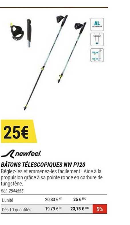 Bâtons Télescopiques Nw P120 Newfeel