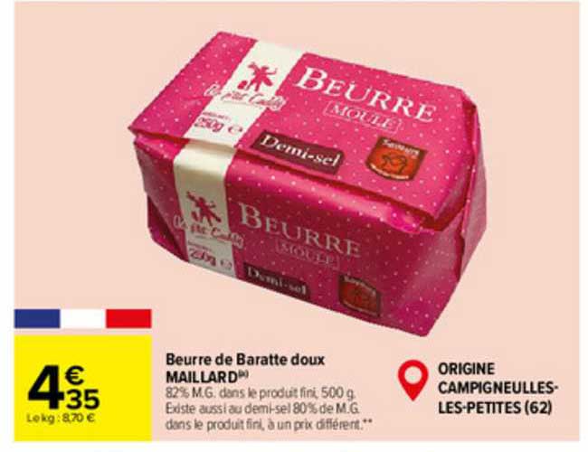 beurre de baratte doux maillard