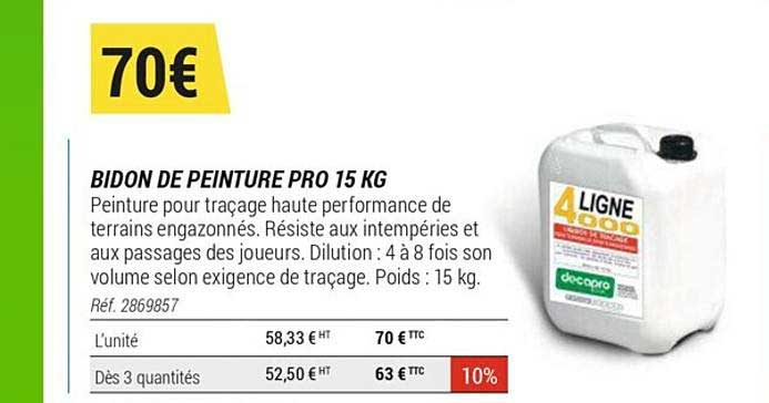 Bidon De Peinture Pro 15 Kg