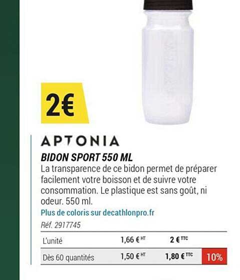 bidon sport 550 ml aptonia