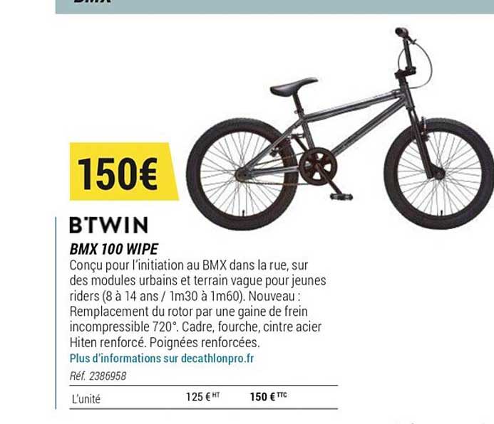 bmx 100 wipe btwin