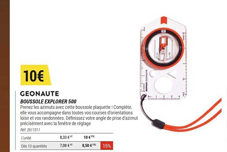 boussole explorer 500 géonaute