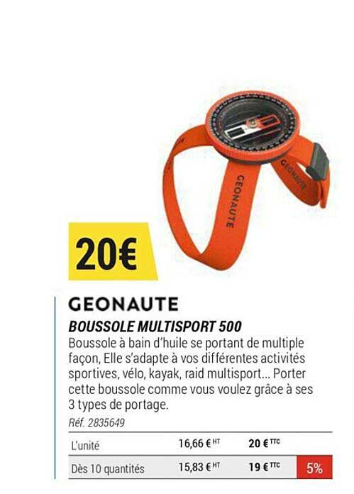 boussole multisport 500 géonaute