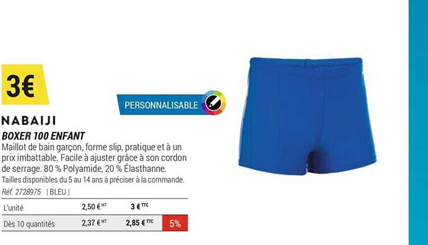 Boxer 100 Enfant Nabaiji