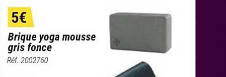 brique yoga mousse gris foncé