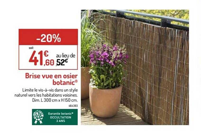 Brise Vue En Osier Botanic