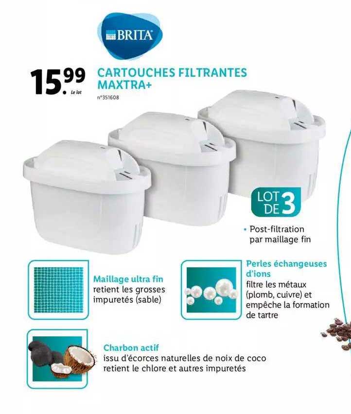 brita cartouches filtrantes maxtra+
