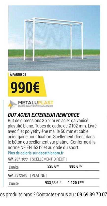 but acier extérieur renforcé metalu plast