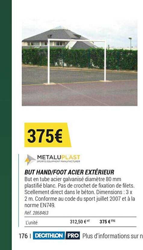 but hand-foot acier extérieur metalu plast