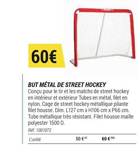 but métal de street hockey