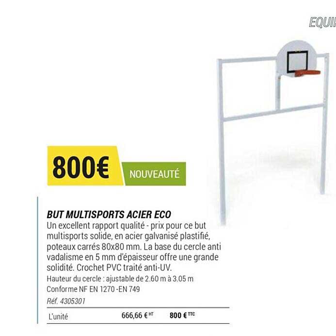 but multisports acier éco