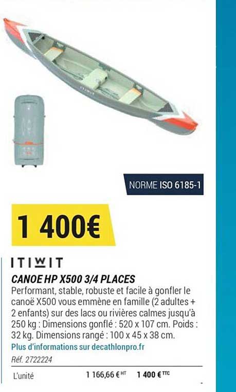 Canoe HP X500 3-4 Places