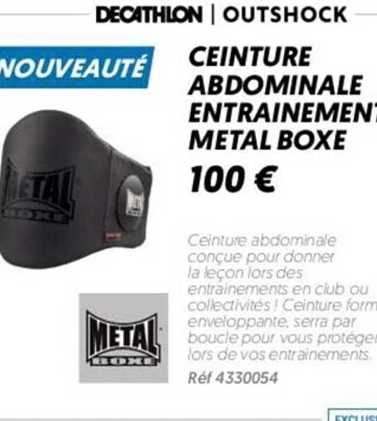 ceinture abdominale entrainement métal box