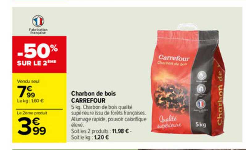 Charbon De Bois Carrefour