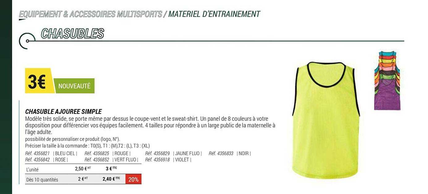 chasuble ajourée simple