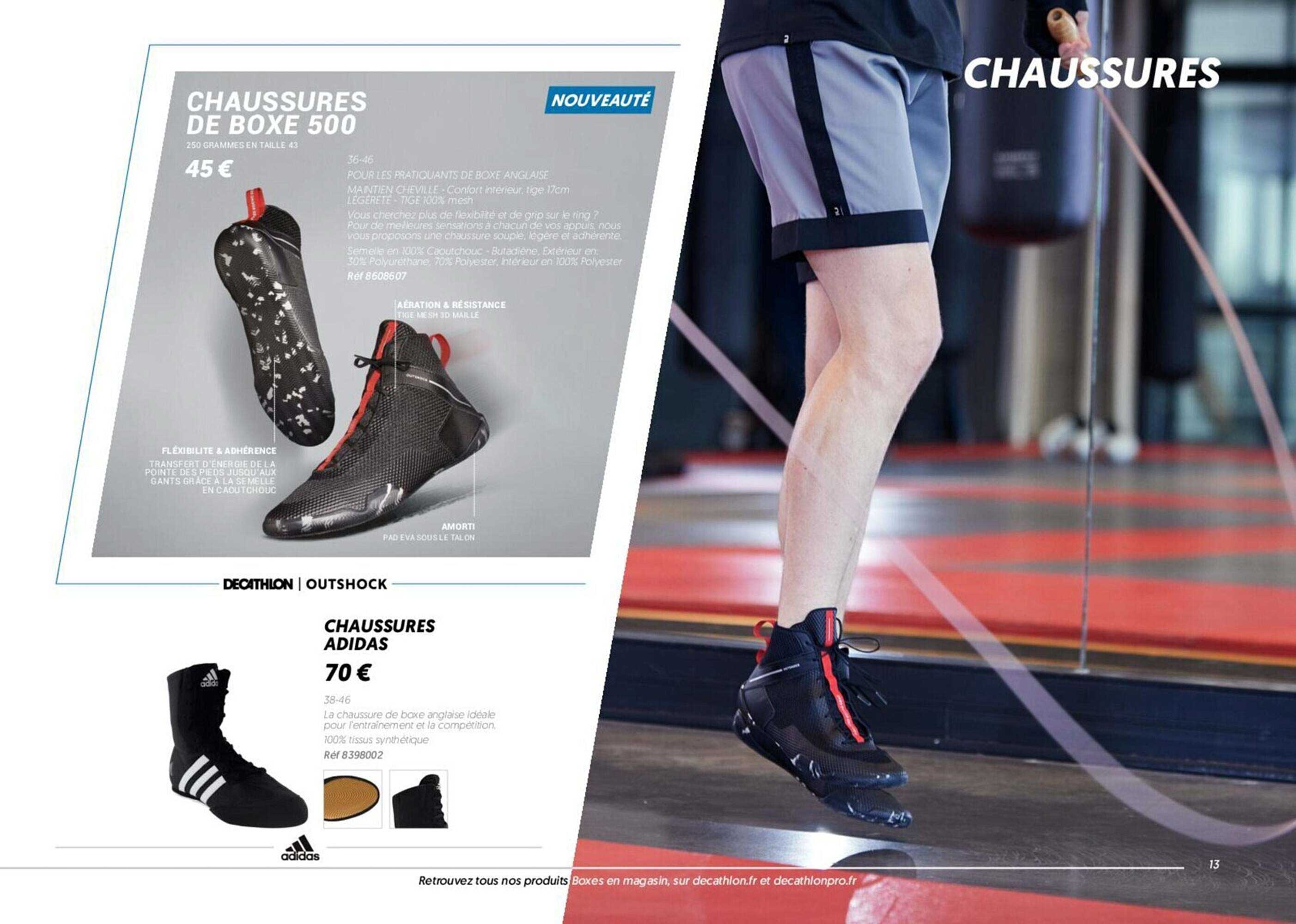 chaussures de boxe 500, chaussures adidas