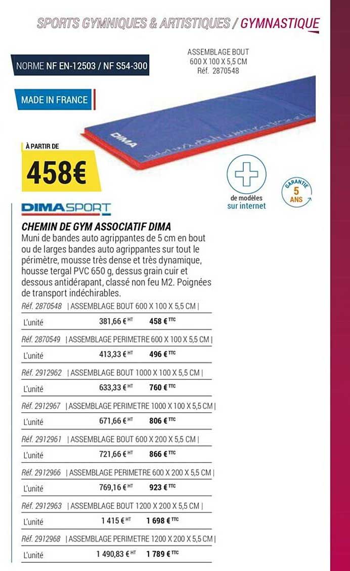 chemin de gym associatif dima