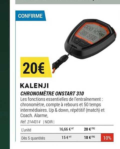 chronomètre onstart 310 kalenji
