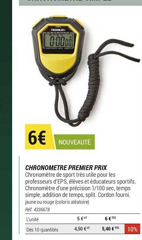 chronomètre premier prix