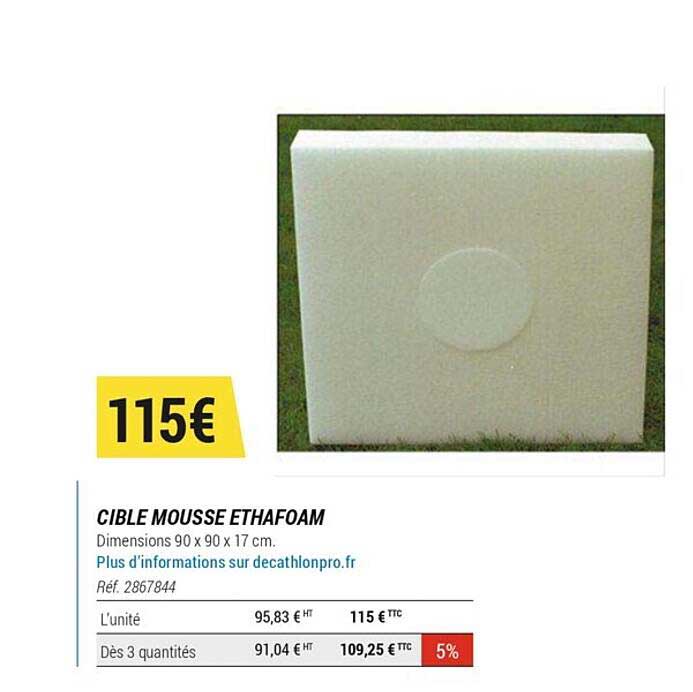 Cible Mousse Ethafoam