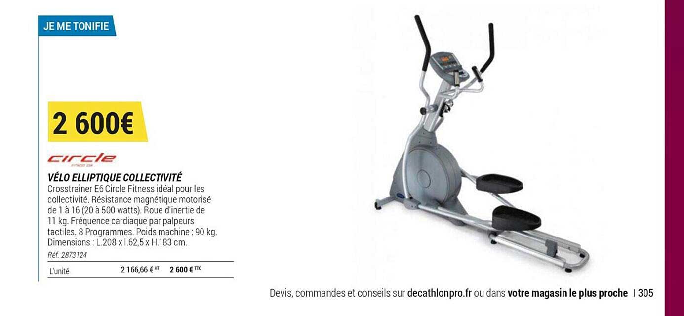 circle vélo elliptique collectivité