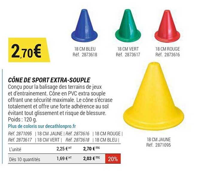 cône de sport extra-souple