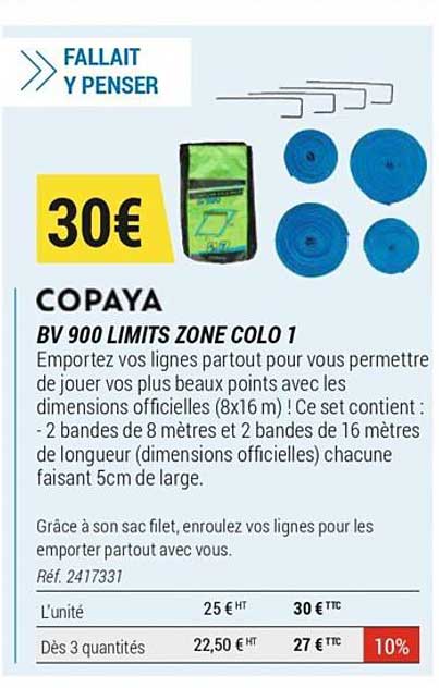Copaya BV 900 Limits Zone Colo 1