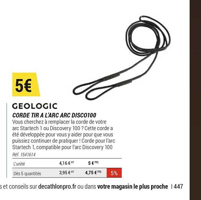 corde tir à l'arc arc disco100 géologic