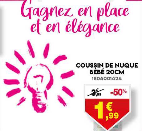 coussin de nuque bebe 20cm