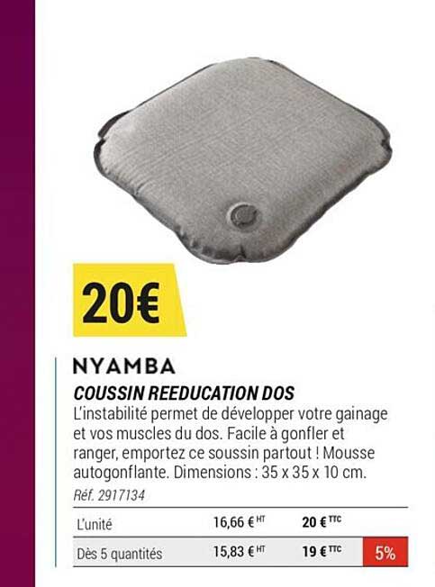 Coussin Rééducation  Dos Nyamba