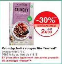 Crunchy Fruits Rouges Bio "verival"