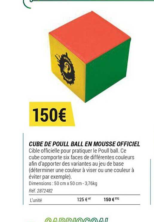 Cube De Poull Ball En Mousse Officiel