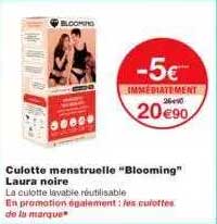 culotte menstruelle "blooming" laura noire