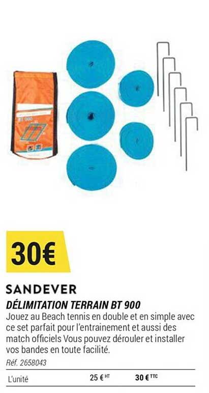 délimitation terrain bt 900 sandever