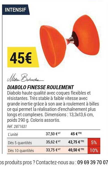 diabolo finesse roulement