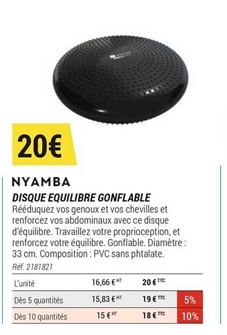 disque équilibre gonflable nyamba