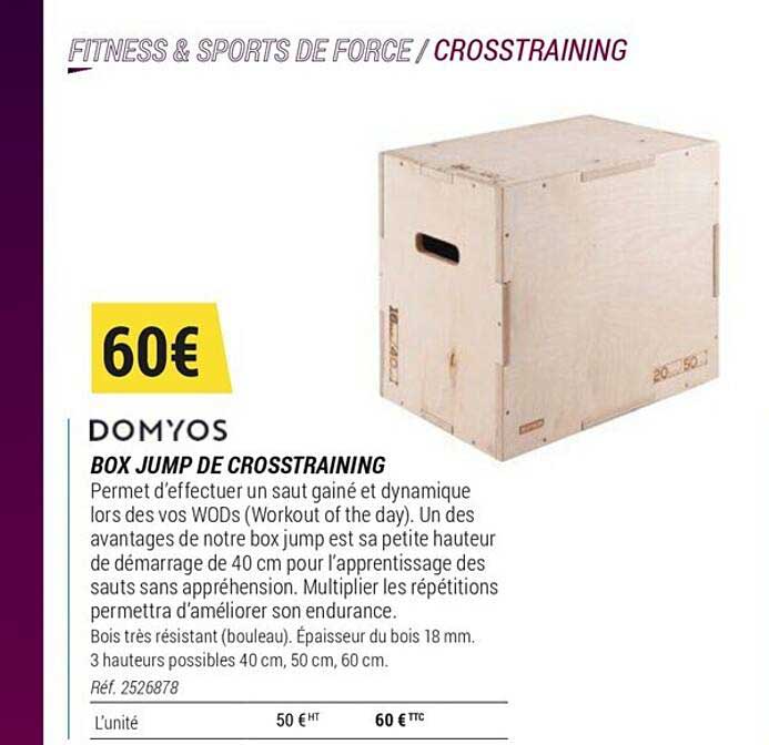 domyos box jump et crosstraining