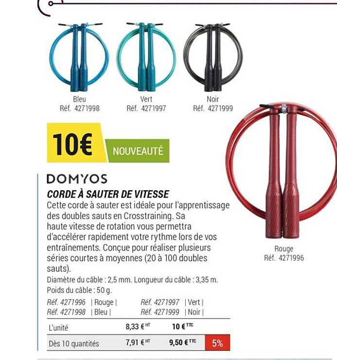 domyos corde à sauter de vitesse