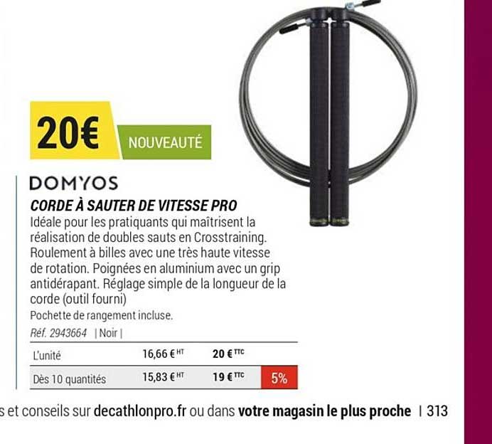 domyos corde à sauter de vitesse pro